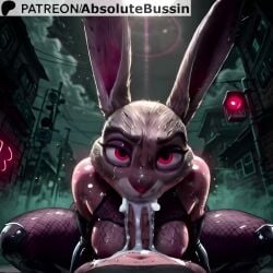 1boy absolutebussin ai_generated animal_ears animated black_bodysuit bodysuit breasts continue_after_cum continue_thrust_after_cum cum cum_inside erection explicit eyeshadow fellatio female fishnet_bodysuit fishnets furry furry_female furry_with_non-furry interspecies judy_hopps large_penis looking_at_viewer makeup male medium_breasts neon_lights nipples oral penis post-orgasm post-orgasm_fellatio post-orgasm_torture pov rabbit_ears rabbit_girl red_eyes solo_focus spread_legs squatting straight sweat tagme uncensored video watermark wide_spread_legs