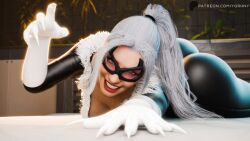 black cat (insomniac) from marvel by yorhny