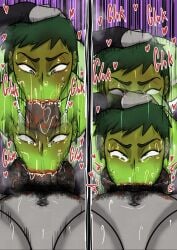1boy 1futa :>= all_the_way_to_the_base balls beast_boy blowjob blowjob_face breasts chocking chubby_futa dark_penis dc dc_comics deepthroat dittochad femboy futa_is_bigger futa_on_femboy futa_on_male futanari gagging gagging_noise gagging_on_penis grabbing_head grabbing_partner green_hair green_skin grey_skin hairy hairy_balls heart-shaped_pupils hearts_around_head held_up holding_balls huge_ass huge_balls huge_breasts huge_cock intersex irrumatio kiss_mark kiss_mark_on_balls kiss_marks_on_penis licking_penis lipstick long_penis male nail_polish penis pubic_hair pubic_hair_on_face purple_hair raven_(dc) sucking sucking_penis teen_titans text thick_thighs veiny_penis