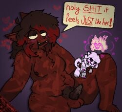 2025 after_sex after_transformation akita aliasing ambiguous_gender animal_genitalia animal_penis animate_inanimate anthro anthro_to_inanimate arm_support ass backward_arm_support balls binary_drawing blush bodily_fluids breasts button_(fastener) button_eyes canid canine canis cel_shading chest_tuft cum cum_drip cum_in_vagina cum_inside cum_on_penis digital_drawing_(artwork) digital_media_(artwork) domestic_cat domestic_dog dripping duo emanata english_text erection eyeliner eyeshadow fangs felid feline feline_genitalia feline_penis felis female freckled_breasts freckled_butt freckled_shoulders freckles fur futa/ambiguous futa_penetrating futanari genital_fluids genitals hair heart_symbol hearts_around_head helpless hi_res highlights_(coloring) hybrid_genitalia hybrid_penis implied_transformation inanimate_transformation intersex intersex/ambiguous intersex/female intersex_penetrating knot knotted_feline_penis knotted_penis lipstick living_plushie long_hair looking_pleasured makeup mammal maysie_(mus-myemeow) mus-myemeow nova_(mus-myemeow) nude oblivious overweight overweight_futa overweight_intersex paint.net_(artwork) penetration penis pink_eyes pink_lipstick plushie plushification plushophilia pubes pussy raised_leg reclining red_body red_eyes red_fur red_highlights saliva shaded sitting speech_bubble spitz sweat sweatdrop symbol tapering_penis teeth text thought_bubble three-quarter_view toony tortoiseshell_cat trans_(lore) trans_woman_(lore) transformation tuft vulva white_body white_fur