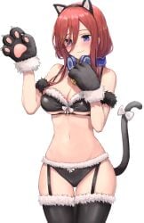 1girls 2d 2d_(artwork) 2d_artwork armband bare_arms bare_belly bare_chest bare_hips bare_midriff bare_navel bare_shoulders bare_skin belly belly_button big_breasts bikini bikini_bottom bikini_only bikini_top black_armband black_bikini black_bikini_bottom black_bikini_top black_garter_straps black_gloves black_hairband black_legwear black_stockings black_string_bikini black_swimsuit black_swimwear black_thigh_highs black_thighhighs blue-eyed_female blue_eyes blush blush_face blushing_female blushing_lines breasts brown-haired_female brown_eyebrows brown_hair busty busty_female busty_teenager cat_ears cat_paws cat_tail cleavage closed_mouth_smile collarbone curvaceous curvaceous_body curvaceous_female curvaceous_figure curvaceous_hips curvaceous_teenager curvy curvy_body curvy_female curvy_figure curvy_hips digital digital_art digital_drawing digital_drawing_(artwork) digital_media digital_media_(artwork) elbows exposed_arms exposed_belly exposed_chest exposed_hips exposed_midriff exposed_navel exposed_shoulders exposed_skin fake_animal_ears fake_animal_tail fake_cat_ears fake_cat_tail female female_focus female_only female_torso garter_straps gloves go-toubun_no_hanayome groin hair_between_eyes hairband half_naked half_nude halterneck head_tilt headphones high_resolution high_school_student highres hourglass_figure inguinal_crease inguinal_ligament large_boobs large_breasts lean_figure legwear linea_alba long_hair looking_at_viewer midriff nakano_miku naked naked_female naked_woman narrow_waist navel nude nude_female nudity paw_gloves paw_pose pigone plump_breasts posing posing_for_the_viewer schoolgirl semi_nude shoulders simple_background slender_body slender_waist slim_waist smile smiley_face smiling smirk solo standing stockings stomach string_bikini swimsuit swimwear teenage_female teenager thick_thighs thigh_gap thigh_highs thighhighs thighs tilted_head upper_body white_background wide_hips young_female young_woman