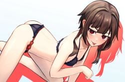 1girls 2d 2d_(artwork) 2d_artwork arm_support ass ass_cleavage ass_crack back bare_arms bare_ass bare_back bare_butt bare_calves bare_chest bare_hands bare_hips bare_knees bare_legs bare_shoulders bare_skin bare_thighs bikini bikini_bottom bikini_only bikini_top black_bikini black_bikini_bottom black_bikini_top black_string_bikini black_swimsuit black_swimwear blush blush_face blushing_at_viewer blushing_female blushing_lines breasts brown-haired_female brown_eyebrows brown_hair calves closed_mouth_smile collarbone digital digital_art digital_drawing digital_drawing_(artwork) digital_media digital_media_(artwork) elbows embarrassed embarrassed_expression embarrassed_female exposed_arms exposed_ass exposed_back exposed_butt exposed_calves exposed_chest exposed_hips exposed_legs exposed_shoulders exposed_skin exposed_thighs eyebrows_visible_through_hair female female_focus female_only fingers flat_breasts flat_chest flat_chested frilled_bikini frilled_bikini_bottom frilled_bikini_top frilled_swimsuit grin grinning grinning_at_viewer hair_intakes half_naked half_nude halterneck high_resolution highres knees kono_subarashii_sekai_ni_shukufuku_wo! lean_figure legs long_hair looking_at_viewer looking_up looking_up_at_viewer median_furrow megumin naked naked_female naked_woman narrow_waist nude nude_female nudity paw_pose petite petite_body petite_breasts petite_female petite_tits red-eyed_female red_eyes seductive_grin semi_nude shoulders side-tie_bikini sidelocks simple_background skinny skinny_female skinny_waist slender_body slender_waist slim_waist small_breasts smile smiley_face smiling smiling_at_viewer smirk smooth_chest smug smug_expression smug_eyes smug_face smug_grin smug_smile solo string_bikini swimsuit swimwear tatamatucomi thighs tongue tongue_out white_background