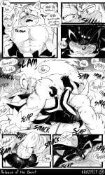 3:5 abs absurd_res anal anal_sex annoyed anthro balls_blush big_arms big_hands big_penis black_and_white blush blush_lines blushy body_blush breath butt_blush claws comic dialogue duo ear_blush english_text eulipotyphlan fangs fluffy furniture gay gay_male genitals grunting hedgehog hi_res holding_both_legs holding_legs_up huge_cock insult insulting_partner krazyelf larger_male legs_up male male/male mammal moan monochrome muscular muscular_anthro muscular_arms muscular_male nipples panting pecs penetration penile_spines penis pinned quills_(anatomy) ramming sega sex shadow_the_hedgehog sharp_teeth size_difference sofa sonadow sonic_(series) sonic_the_hedgehog_(series) sonic_the_werehog sonic_unleashed sparkles sparkling_eyes speech_bubble spiked_penis spikes spikes_(anatomy) spread_legs spreading teasing teeth text werecreature wereeulipotyphlan werehog yaoi