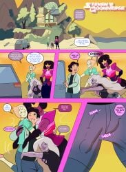 aged_up amethyst_(steven_universe) annon comic comic_page erecting_penis garnet_(steven_universe) male page_1 pearl_(steven_universe) penis penis_head penis_visible_through_clothing penis_visible_through_pants steven_quartz_universe steven_universe steven_universe_future