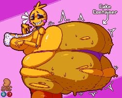 1girls ass_bigger_than_head ass_bigger_than_torso bursting_butt butt_expansion epicpotatolord evil_container fat_ass female five_nights_at_freddy's growth hyper hyper_ass massive_ass meme short_hair solo_female tagme toy_chica_(fnaf)