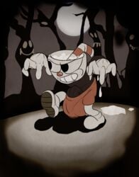 angry big_balls big_penis cuphead cuphead_(game) footwear gloves halloween handwear male pants small_but_hung whitesuffering