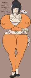 2021 big_breasts bimbofication breasts breasts_bigger_than_head dated female femsub high_heels hyuuga_hinata naruto naruto_(series) prison prison_uniform prisoner tagme thug transformation xxxx52