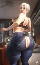 1gilf 1girl 1girls amazonium ass ass_bigger_than_head ass_crack ass_focus aunt big_ass big_breasts bottom_heavy bottom_heavy_female bra breasts butt butt_crack butt_focus curvaceous curvy fat_ass female female_focus female_only gigantic_ass gilf huge_ass huge_butt inconvenient_ass indoors large_ass looking_back marvel marvel_comics may_parker milf red_nails ripped_clothing ripped_jeans ripped_pants shocked shocked_expression short-haired_female short_hair solo solo_female solo_focus spider-man_(series) thick_ass thick_butt thick_thighs tight_clothes tight_clothing tight_jeans tight_pants torn_clothing voluptuous voluptuous_female wardrobe_malfunction white-haired_female white_hair