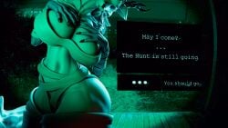 1girls 3d 3d_(artwork) anthro antlers areola ass beast_(bloodborne) big_areola big_ass big_breasts big_nipples big_thighs bloodborne breasts canid canine canis covered_eyes dialogue door ear english_text female furry furry_female furry_only huge_ass huge_breasts huge_thighs naked naked_female nipples no,_i'm_not_a_human nude nude_female outdoors outside pussy solo_female tailcatcher text thick_thighs thighs vicar_amelia were werecanid werecanine werecreature werewolf werewolf_girl white_body white_fur wolf wolf_girl