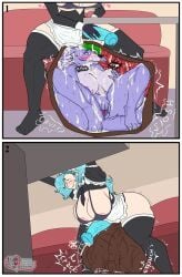 1futa 1girls akeno_(itsnafulol) animal_genitalia animal_penis anthro anthro_prey balls big_balls big_breasts blue_hair blush bodily_fluids bone_breaking breast_play breasts canid canine canis churn clenching_balls closed_eyes clothing cock_vore cum cum_covered death digestion digestion_noises duo equine_genitalia equine_penis feet female female_death female_prey finger_fuck fingering five_nights_at_freddy&#039;s five_nights_at_freddy&#039;s:_security_breach fur furniture futa_on_female futa_pred futanari genital_fluids genitals gloves god-ale green_hair hair handwear hi_res huge_breasts human human_on_anthro human_pred imminent_death intersex intersex/female intersex_pred interspecies maid_apron maid_headdress maid_uniform mammal masturbation melting messy outline penile penis predator/prey purple_body purple_fur pussy retracted_balls roxanne_wolf roxanne_wolf_(fnaf) scottgames sitting skull_and_crossbones snuff steel_wool_studios table textless textless_version under_the_table uniform vaginal_penetration variant vore white_body white_fur wolf x-ray_view