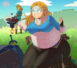 princess zelda from breath of the wild by nuumatic