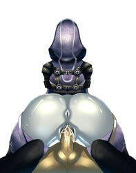 ass asshole cum cum_in_pussy mass_effect pussy pussy_ejaculation quarian riding_penis tali'zorah_nar_rayya teqa thick_thighs