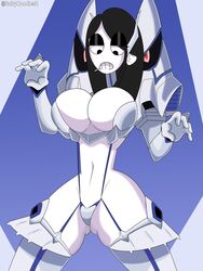 1girls 2020 big_breasts black_hair bursting_breasts cigarette cosplay female goth junketsu kill_la_kill kiryuuin_satsuki_(cosplay) large_breasts midriff revealing_clothes revealing_outfit saltynoodles solo solo_female thick_thighs thighhighs unamused veronica_(saltynoodles) white_skin