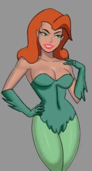 1girls batman:_the_animated_series batman_(series) big_breasts cleavage clothed color_edit dc_comics dcau drawingthings12 edit hand_on_hip hourglass_figure poison_ivy poison_ivy_(dcau) red_hair solo something_unlimited sunsetriders7