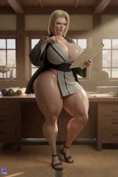 1girls 3d 3d_model 3d_render ai ai_assisted ai_generated bare_legs bare_thighs big_ass big_breasts blonde_hair busty cleavage clothed curvaceous curvy female female_only gilf hand_on_hip haori high_quality hourglass_figure huge_ass huge_breasts huge_thighs lewdstein light-skinned_female light_skin long_hair long_sleeves massive_breasts mature_female milf morning naruto_(classic) naruto_(series) naruto_shippuden no_panties oiled_skin sandals seductive sfw side_view skimpy solo standing teasing thick_thighs thin_waist thunder_thighs tight_clothing tight_pants tsunade voluptuous wide_hips