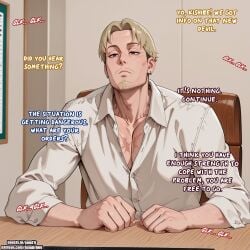 1girls ai_generated ass balls big_penis breasts chainsaw_man cheating cheating_female cheating_wife cuckold dark-skinned_male dark_skin english_text female gigantic_ass gigantic_breasts gundir huge_ass huge_breasts huge_cock interracial makima_(chainsaw_man) male muscular netorare ntr penis saliva saliva_trail sex thick_ass thick_thighs veins voluptuous voluptuous_female