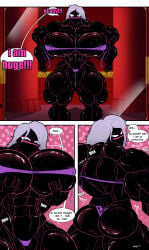 abs ass back_muscles biceps breasts duck_dodgers female female_only long_hair matiasn muscles muscular muscular_arms muscular_back muscular_female muscular_legs muscular_thighs pecs queen_tyr'ahnee