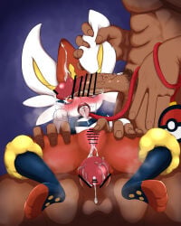 2023 abs after_sex ahegao anthro biped blush blushing_profusely bodily_fluids censor_bar censored censored_genitalia censored_penis censored_vulva cinderace clitoral_hood clitoris collar cum cum_from_mouth cum_from_vagina cum_in_mouth cum_in_vagina cum_inside cum_on_face cum_on_own_penis cum_on_penis cum_on_self cum_on_tongue cum_string ear_grab female female_anthro female_on_human generation_8_pokemon genital_fluids genitals gesture hand_gesture hi_res human inner_labia interspecies ks2020202 leaking_cum leash leashed_collar looking_at_viewer male male/female male_human male_on_anthro mammal mostly_offscreen_character mostly_offscreen_human mostly_offscreen_male muscular muscular_human muscular_male nintendo nude nude_human nude_male penis plantigrade pokemon pokemon_(species) pokephilia pose pubes purple_background simple_background slim slim_anthro slim_female spread_vulva spreading tongue urethra v_sign vulva