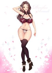 1girls bare_arms bare_thighs brown_hair cum cum_on_body cum_on_breasts cum_on_face cum_on_hair cum_on_hand cum_on_leg cum_on_lower_body dorothea_arnault earrings fire_emblem fire_emblem:_three_houses green_eyes high_heels huge_breasts large_breasts long_hair looking_at_viewer nintendo one_eye_closed open_mouth panties partially_visible_vulva post-timeskip solo thick_thighs thighhighs virus-g white_panties wide_hips wink