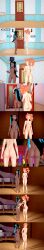 pokemon pokemon_ss sonia_(pokemon) nessa_(pokemon) spongebob_reference 2girls 3d covering_breasts covering_crotch covering_ass nipples aqua_hair barefoot black_hair orange_hair ponytail blue_eyes light-skinned_female dark-skinned_female completely_nude completely_nude_female completely_naked areolae pubic_hair shaved_pussy embarrassed embarrassed_nude_female exhibitionism long_hair blushing ass retropunch comic crowd surprised dollar_bill