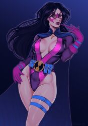 bare_hips batman_(series) big_breasts birds_of_prey biting_glove black_hair breasts cape catholic christian_cross cleavage cleavage_cutout crotch dara_miruki dc dc_comics exposed_hips female female_only gloves groin helena_bertinelli hips huntress_(dc) inner_sideboob large_breasts long_hair mask masked masked_female miruki09 revealing_clothes solo solo_female superheroine thick_thighs thigh_strap thighs utility_belt
