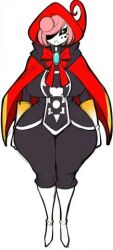 breasts fan_character female huge_ass large_ass little_red_slicing_hood looking_at_viewer pink_hair red_(undertale_red) red_cape undertale undertale_red