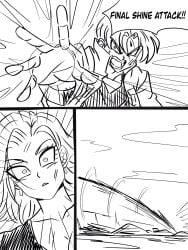 android_18 future_trunks dragon_ball_z darwaarts