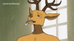 2026 2d 2d_(artwork) 2d_animation 2d_artwork after_orgasm animated animation anthro anthro_only athletic beastars better_version_at_source bikomation black_eyes bodily_fluids bodily_fluids_in_mouth body_hair breath breathing brown_body brown_eyes brown_fur brown_nose cervid cervine close-up close_up detailed_background digital_media digital_media_(artwork) excited excited_expression excited_face excited_for_sex facial_expressions fluffy fluffy_ears fluffy_fur fluffy_hair frame_by_frame fur furry furry_only half-closed_eyes horn horns horny horny_expression horny_eyes horny_face horny_male long_ears looking_at_another looking_pleasured louis_(beastars) male male_only mammal moan moaning moaning_in_pleasure multicolored_body multicolored_fur naked naked_male narrowed_eyes netflix nude nude_anthro nude_male open_mouth orgasm orgasm_face pleasure pleasure_face pleasured red_deer saliva saliva_drip saliva_dripping saliva_string saliva_trail seductive_mouth sex short_playtime standing standing_position standing_sex sweat sweaty sweaty_body tan_body tan_fur teeth teeth_showing teeth_visible tongue tongue_out tuft wanting_sex wet widescreen yellow_body yellow_fur