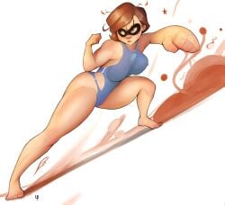 elastigirl helen_parr mask one-piece_swimsuit superheroine superpowers swimsuit the_incredibles thick_thighs thighs tomphelippe wellington_phelippe wide_hips