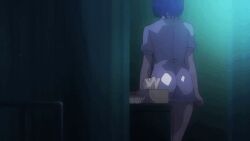 1boy 1girls 2021 animated blue_eyes blue_hair breasts cum ejaculation gif handjob huge_breasts precum precum_string sakusei_byoutou sakusei_byoutou_the_animation semen semen_squirt seven_(animation_studio) sperm sweat tachibana-chan tachibana_(sakusei_byoutou) yamada_(sakusei_byoutou)