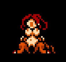 1girls animated breasts defeated game_cg long_hair midnight_castle_succubus monster nude nude_female pixel_animation pixel_art rape red_hair sex violation