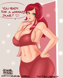 pyrrha nikos from rwby by smiling samurai