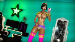 3d abs areolae big_breasts bioshock bioshock_infinite black_hair blue_eyes bracelet breasts breasts_out busty clitoral_hood clitoris clitoris_piercing earrings elizabeth_comstock eyeshadow female female_focus female_only going_commando hourglass_figure labia legwear lipstick long_fingernails makeup mascara miniskirt muscle_tone nail_polish navel navel_piercing necklace nic_otine nipple_piercing nipples no_panties phone piercing pubes pubic_hair pussy selfie shiny_skin shirt shirt_lift short_hair skirt skirt_lift standing sunglasses sunglasses_on_head t-shirt tagme tan tan_body tan_skin tanline thighhighs toned toned_female trimmed_pubic_hair vagina wide_hips