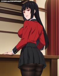 ai_generated aindroidparanoid ass big_ass big_breasts big_butt black_hair breasts busty curvy cute evil_smile fat_ass fat_butt female flirting from_behind huge_ass huge_breasts huge_butt jabami_yumeko jacket kakegurui large_ass large_breasts large_butt long_hair narrow_waist panties pantyhose red_eyes school_uniform seductive shirt skirt slim_waist stable_diffusion straight_hair taller_girl tight_clothing voluptuous waist