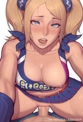 adieonart ahe_gao ahe_gao ahegao_face ai_generated blonde_female blonde_hair blonde_hair blue_eyes blush blush blushing_at_viewer blushing_female breasts breasts breasts breasts_out cheerleader cheerleader_outfit cheerleader_uniform juliet_starling light_skin lollipop_chainsaw looking_at_viewer nipple_slip nipples open_mouth penis pov pussy riding riding_penis skirt tank_top tits_out tongue vaginal_penetration vaginal_penetration