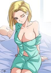 android 18 from dragon ball by etzel