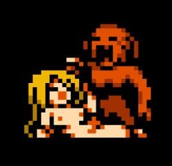 1girls animated breasts defeated game_cg long_hair midnight_castle_succubus monster nipples nude nude_female pixel_animation pixel_art rape sex violation yellow_hair