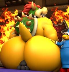 3boys 3d anthro ass big_ass blender bowser clothing doommusk eating_ass eyewear face_in_ass facesitting fat_ass fat_thighs fire fully_clothed furry furry_only gay glasses hand_on_ass huge_ass huge_thighs hyper_ass kamek koopa koopa_troopa koopaling looking_at_another looking_back male/male male_only mario_(series) naked no_genitals no_sex nude oc rimming rimming_male robe sitting sitting_on_another sitting_on_face sitting_on_person size_difference smile tagme tail thick_thighs thighs throne turtle yoshi