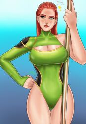 aquaman_(series) dc dc_comics dc_extended_universe dceu earlhalfsweet green_eyes mera princess queen red_hair swimsuit