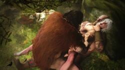 2boys 3d ahe_gao anal anal_sex breast_grab breasts ciri completely_nude feet female green_eyes light-skinned_female light-skinned_male male nipples nude open_mouth penetration pussy rape scar the_witcher_(series) the_witcher_3:_wild_hunt twistedraven vaginal_penetration white_hair