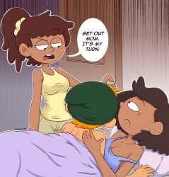 amphibia amphibia_(finale) anne_boonchuy dark-skinned_female drawsoyeah light-skinned_male meme milf mother mother_and_daughter mrs._boonchuy older_female oum_boonchuy sprig_plantar twig_(amphibia) younger_male