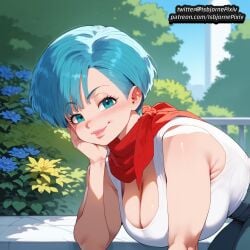 bulma_(dragon_ball) bulma_briefs bulma_briefs cleavage dark-skinned_male dragon_ball dragon_ball_super dragon_ball_z huge_ass huge_balls huge_breasts huge_cock interracial large_ass large_breasts netorare short_hair thick_thighs