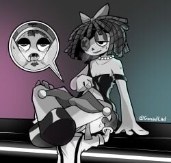 2026 2girls black_and_white black_dress bow button_eye clothed_sex cunnilingus doll_girl female female_only glitch_productions gonadlad gooseworx hand_on_ass head_between_thighs jester jester_girl jester_hat leg_lock leg_lock_cunnilingus legs_around_head legs_around_partner legs_crossed legs_wrapped_around_head legs_wrapped_around_partner lesbian_sex monochrome pearl_necklace pomni pomni_(tadc) pomni_(the_amazing_digital_circus) pubic_hair ragatha ragatha_(pub_outfit) ragatha_(tadc) ragatha_(the_amazing_digital_circus) ragdoll sweat tagme the_amazing_digital_circus triangle_nose trimmed_pubic_hair yuri