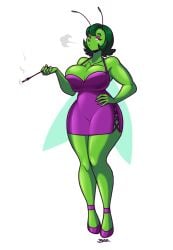 insect insect_wings insect_girl insect_humanoid insectoid bug bug_girl cricket cricket_girl christy_cricket oc original_character dress purple_dress shoes heels high_heels purple_shoes purple_heels purple_high_heels green_skin green-skinned_female cigarette cigarette_smoke cigarette_holder cigarette_in_hand smoking smoking_cigarette smoking_fetish blowing blowing_smoke cougar_milf green_eyes green_hair big_breasts breasts_focus big_boobs boobs_bigger_than_head boob_focus eyeliner purple_eyelids purple_eyeliner tight_clothing tight_dress skimpy skimpy_clothes pointy_nose posing posing_for_the_viewer seductive seductive_look seductive_eyes seductive_pose seducing seducing_viewer female_only thighs thighs_bigger_than_head hips hips_wider_than_shoulders big_thighs big_hips thick thick_thighs thick_hips female female_focus clothed clothed_female 1girls pov pov_eye_contact no_bra mommy mommy_kink milf breasts breasts_bigger_than_head breasts_squeezed_together boobs short_hair anthro anthro_only anthro_female 2d 2d_(artwork) larger_female bigger_female blazbaros artist_name artist_signature artist_logo white_background o_mouth open_mouth