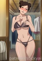ai_generated 1girls anime breasts fit nsfw tits stickyai eyes hair female tenten naruto naruto_shippuden boruto