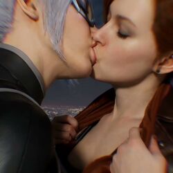 2girls ai_generated animated bed bedroom bedroom_sex big_breasts black_cat_(marvel) breasts_grab cheating cheating_girlfriend clothed_sex edited felicia_hardy female female/female female_only french_kiss google_gemini grok grok_imagine kissing kissing_neck lesbian_kiss lesbian_sex marvel marvel_comics mary_jane_watson mature_female mikey-rg97 missionary_position missionary_tribadism moaning multiple_girls on_bed passionate red_hair sound spider-man_(series) tagme tribadism tribadism_through_clothing video white_hair yuri