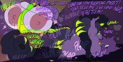 plum_(oocoltisnsfw) sex paizuri boobjob big_breasts large_breasts hyper_breasts muscular_male muscular_female werewolf werecanid werecreature werewolf_girl 1boy1girl 1girls 1boy breasts impregnation breeding breed breeding_request anthro_on_anthro wolf_girl wolf wolf_boy muscular_anthro muscular_thighs muscular_arms black_fur green_fur purple_hair yellow_eyes purple_skin purple_fur purple_body black_body completely_nude completely_nude_female completely_nude_male naked naked_female naked_male voluptuous voluptuous_female sex_from_front speech simple_background lerntern