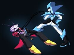 bdsm boot_fetish boots deltarune dominant dominant_female duo electronics female hi_res leash male male/female queen_(deltarune) robotic someweirdnut stepping television tenna_(deltarune) undertale_(series) wire