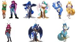 1_horn 2025 absurd_res accessory ai_generated anthro antlers armwear bandai_namco belly big_breasts black_boots black_clothing black_footwear black_sclera blonde_hair blue_body blue_breasts blue_clothing blue_eyes blue_feathers blue_fur blue_hair blue_horn blue_tail boots bottomwear bracelet breast_size_difference breasts brown_body brown_fur butt canid canine capreoline cervid cleavage clothed clothed_anthro clothed_female clothing countershading crossover crown cutie_mark deer deltarune denim denim_bottomwear denim_clothing digimon digimon_(species) dipstick_tail dress equid equine feathered_wings feathers feet female female_anthro female_only fingers fluffy fluffy_tail footwear fox friendship_is_magic fully_clothed fur furgonomic furry fusion fusion_character gloves gold_(metal) gold_jewelry green_clothing gridanon group hair hand_in_panties hand_in_underwear hand_on_hip handwear hi_res high_heeled_boots high_heels hooves horn horse huge_breasts humanoid_pointy_ears hybrid jeans jewelry krystal krystal_(star_fox) leg_markings loincloth long_hair looking_at_viewer mammal markings monotone_breasts monotone_hair multicolored_body multicolored_fur multicolored_hair multicolored_tail my_little_pony mythological_creature mythological_equine mythology new_world_deer nintendo nipples noelle_holiday open_mouth panties pants pink_body pony prick_ears princess_celestia_(mlp) princess_luna_(mlp) purple_body purple_clothing purple_eyes purple_hair reindeer renamon reptile ring ring_(jewelry) scalie shirt shoes sibling_(lore) simple_background sister_(lore) sisters_(lore) spiked_bracelet spikes spread_wings standing star_fox susie_(deltarune) sweater tagme tail tail_accessory tail_jewelry tail_markings thick_thighs toes topwear torn_bottomwear torn_clothing torn_pants tuft two_tone_body two_tone_fur undertale_(series) underwear unicorn unicorn_horn white_background white_belly white_body white_breasts white_clothing white_countershading white_fur wide_hips winged_unicorn wings yellow_body yellow_clothing yellow_fur