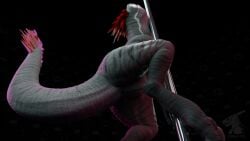 3d_(artwork) ambiguous_feral ambiguous_gender animal_genitalia animated anus barely_visible_anus barely_visible_genital_slit barely_visible_genitalia dancing digital_media_(artwork) dinosaur featureless_crotch feral fur genital_slit genitals grey_body grey_scales loop lustful_gaze male nude nude_male pole pole_between_legs pole_dancing prehistoric_species red_body red_fur reptile scales scalie sliding slit_penis spread_legs spreading stripper_pole suggestive suggestive_pose terr_(n0rad) thatman_23 thatman_studio